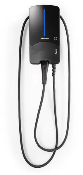 Webasto Pure Laddbox 22 kW Type 2 Black Edition med 4,5 m kabel - Integrerad Type B jordfelsbrytare